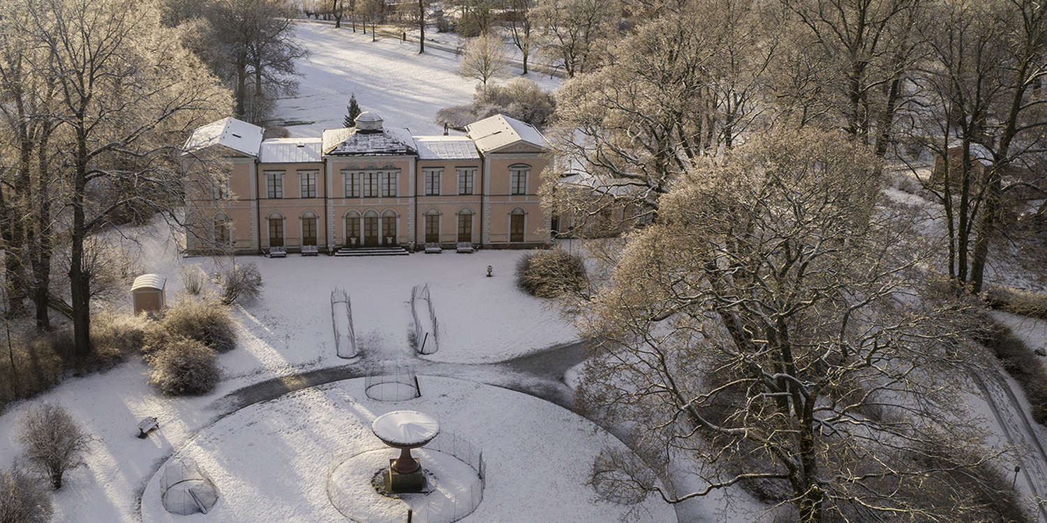 Rosendals slott i snö och sol